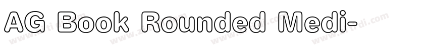 AG Book Rounded Medi字体转换